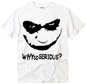 Joker Why So Serious Dark Knight Batman t shirt  
