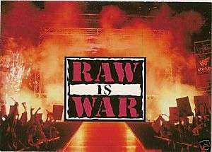 RAW IS WAR LOGO #71 1998 WWF Superstarz WWE card  