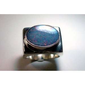  Brilliant Blue Opal Ring, 6 Jewelry