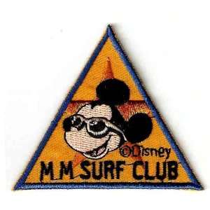 Mickey Mouse surf club sunglasses shade triangle Embroidered Iron On 
