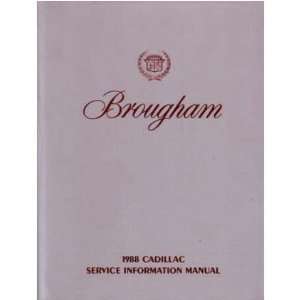   : 1989 CADILLAC BROUGHAM Service Shop Repair Manual Book: Automotive