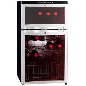 Supentown WC 28D Dual Zone Electric Wine Cooler & Beverage Chiller (28 