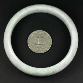 Round 60mm Lavender Bangle Bracelet 100% Grade A Natural Chinese Jade 