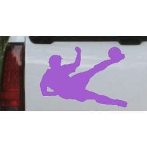   Player Sports Car Window Wall Laptop Decal Sticker    Purple 16in X 11