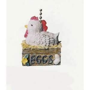  Country Chicken & Eggs Farmyard Ceiling Fan Pull: Home 