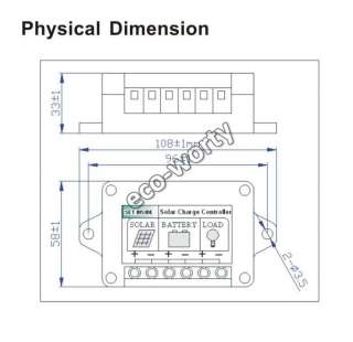 15A solar charge controller solar power controller with timer and 