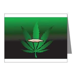    Note Cards (10 Pack) Marijuana Joint and Leaf: Everything Else