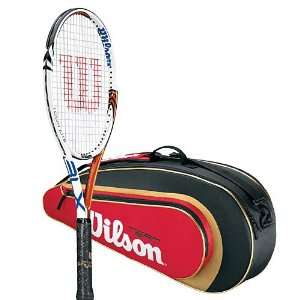  WILSON Tour Lite BLX Tennis Racquet & Bag Bundle: Sports 