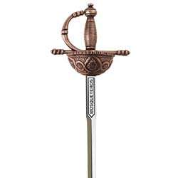 Miniature Three Musketeers Rapier Sword (Bronze) Marto  