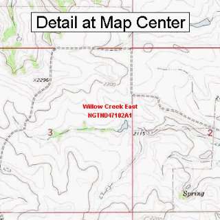  USGS Topographic Quadrangle Map   Willow Creek East, North 