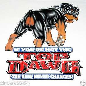 TOP DAWG THE VIEW NEVER CHANGES T SHIRT WHITE SIZE LARGE NEW  