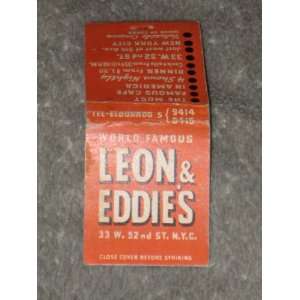   World Famous Leon & Eddies Nightclub Matchbook Cover: Everything Else