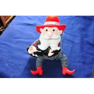  Animated/Musical 13 Traditional Cowboy with Guitar Santa 