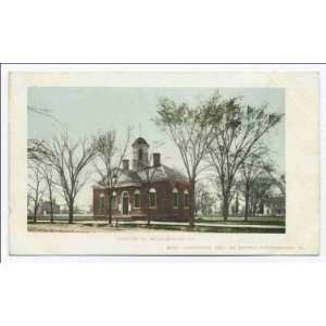    Reprint Court House, Williamsburg, Va 1902 1903