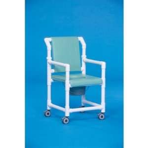   Shower Commode with Soft Seat Mesh Backrest Color Navy Home
