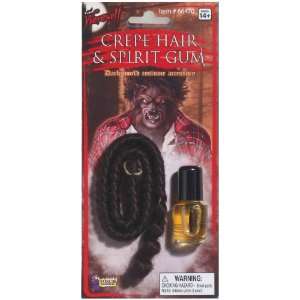  Crepe Werewolf Hair & Spirit Gum Set 