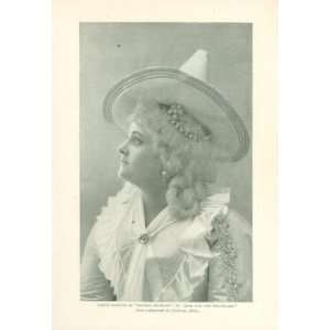  1898 Print Actress Carrie Perkins As Mother Hubbard 