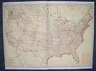 1931 detailed World Pioneer Flight map. Genuine.  