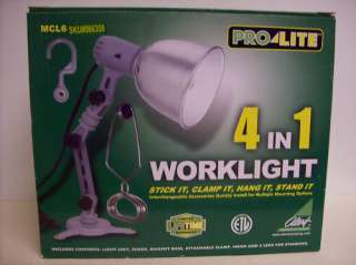Pro Lite 4 in 1 Incandescent Work Light:New in Box  