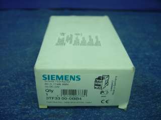 Siemens Contactor 3TF33 00 0BB4 3TF33000BB4 NEW  