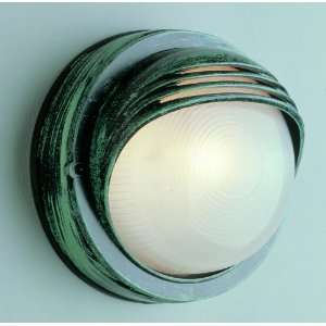   Lt Round Bulkhead Eye Lashes Ribbed Verde Green Patio, Lawn & Garden