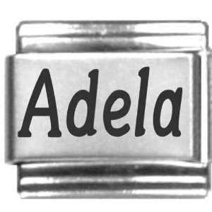  Adela Laser Name Italian Charm Link: Jewelry
