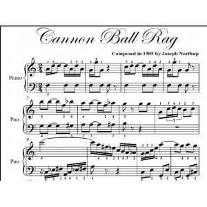    Cannon Ball Rag Big Note Piano Sheet Music: Joseph Northup: Books