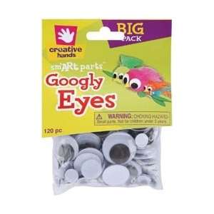 Fibre Craft Glue On Wiggle Eyes 5mm 30mm 120/Pkg Black 90842; 6 Items 