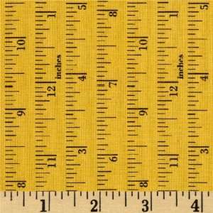   Love Tape Measure Yellow Fabric By The Yard: Arts, Crafts & Sewing