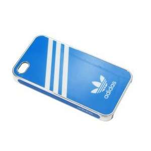  Adidas Electroplating Hard Plastic Case for Iphone 4 Blue 