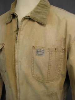 Vintage Ralph Lauren Country Distressed Cotton Canvas Barn Jacket Mens 