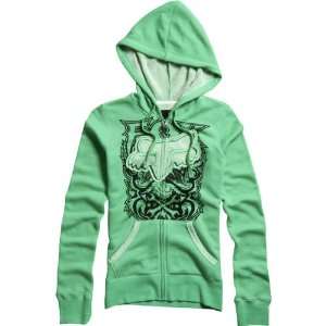   Girls Hoody Zip Casual Sweatshirt   Irish Green / Medium: Automotive