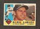 1960 Topps Autographed Dodgers 394 Norm Larker  