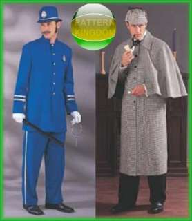 Sherlock Holmes Frock Coat/English Bobby Patterns L XL  