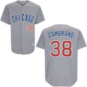  Carlos Zambrano #38 Chicago Cubs Away Replica Jersey Size 