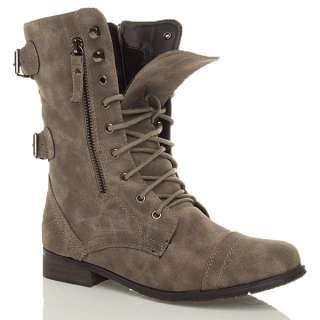 WOMENS MILITARY LADIES COMBAT ARMY LACE UP BOOTS SIZE  