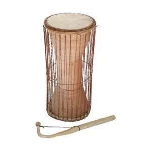  Overseas Connection Ghana Talking Drum With Stick Natural 