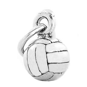 SILVER 3D VOLLEYBALL CHARM/PENDANT   