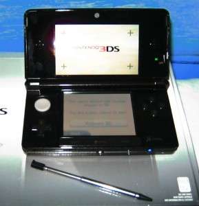 Nintendo 3DS HandHeld Cosmo Black Game System Latest Model 2GB Card 