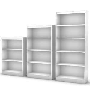  4 Shelf Bookcase   South Shore 7250 767c: Home & Kitchen