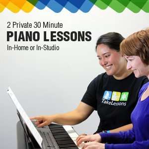  TakeLessons 2 Private 30 Minute Piano Lessons: In home or 