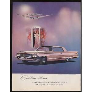 1962 Pink Cadillac Coupe De Ville Print Ad (10259)