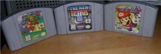 Games N64 Mario Party, Super 64, the new Tetris Nintendo 64 game lot 