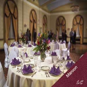   Dozen 20x20 Maroon Wholesale Napkins Signature