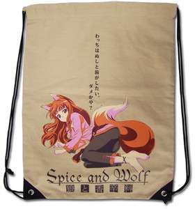 Backpack SPICE AND WOLF NEW Draw String Bag Cosplay Anime Licensed 