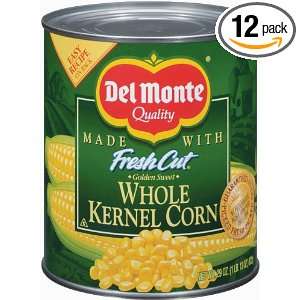 Del Monte Whole Kernel Gold Corn, 29 Ounce (Pack of 12):  