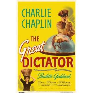  Charlie Chaplin The Great Dictator Poster: Home & Kitchen