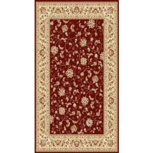 World Rug Gallery 7864RED Elite Isphahan Red Oriental Rug Size: 53 x 