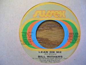 BILL WITHERS LEAN ON ME 45 RPM  