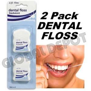  2 Pack Dental Floss FRESH MINT WHITENING Health 